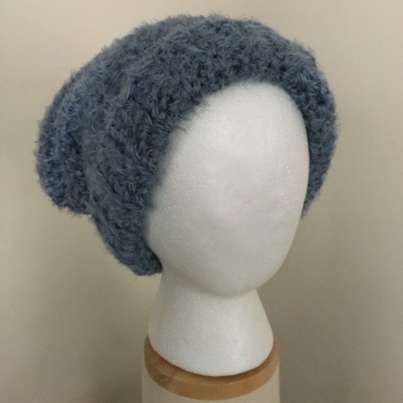 Crochet Hygge Beanie| Fuzzy Crochet Beanie| Slouchy Hat for Women| Handmade Hats - Picture 10 of 10